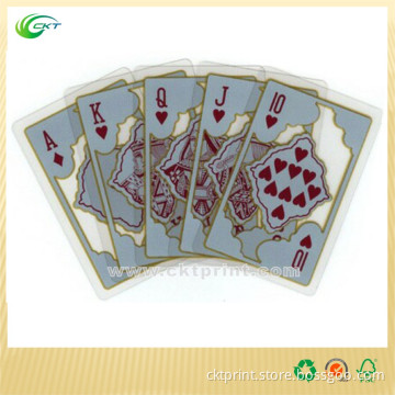 Clear PVC Playing Cards with Custom Design (CKT-PC-40)